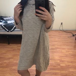 Free People Oatmeal Cowl neck Dress